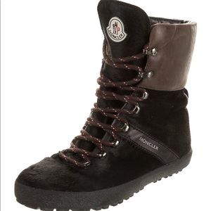 Moncler pony hair boots